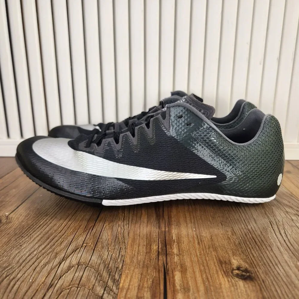 Nike Zoom Rival Sprint Track Spikes Mens Size 11 Black Silver Shoes DC8753-001